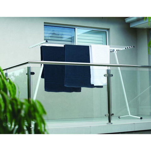 8 Rail Lightweight Freestanding Clothesline & Clothes Airer White - LAUNDRY - Airers - Soko and Co